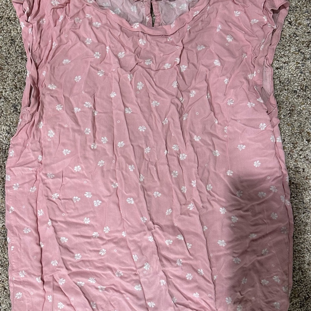 Abercrombie & Fitch Pink Cap Sleeve Blouse